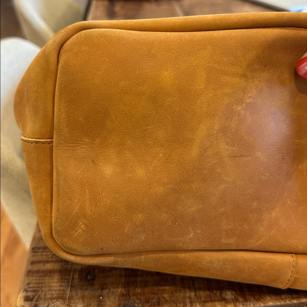 ABLE Tan Leather Tote Bag - Picture 6 of 6